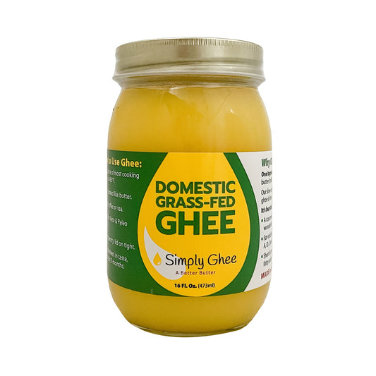Domestic Grassfed Ghee 16oz - Case of 12 - Homeland Harvest