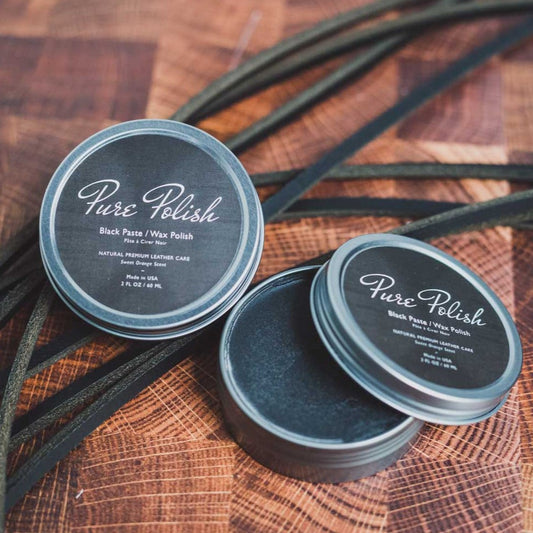 Black Shoe Polish Paste / Wax - Homeland Harvest