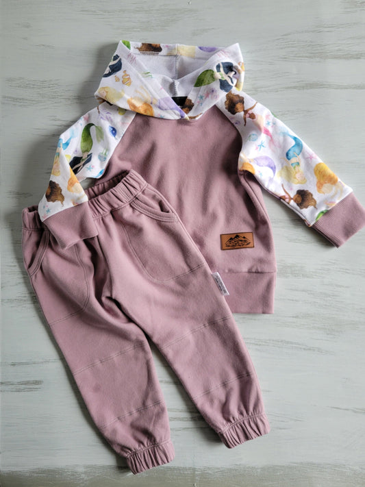 Kids Mermaid hoodie -Organic American Made Cotton - Homeland Harvest