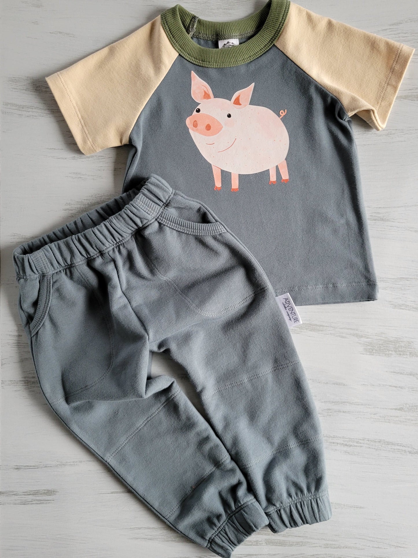 Kids Double Knee Sweats -Organic American Made Cotton - Homeland Harvest