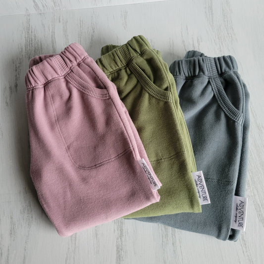 Kids Double Knee Sweats -Organic American Made Cotton - Homeland Harvest