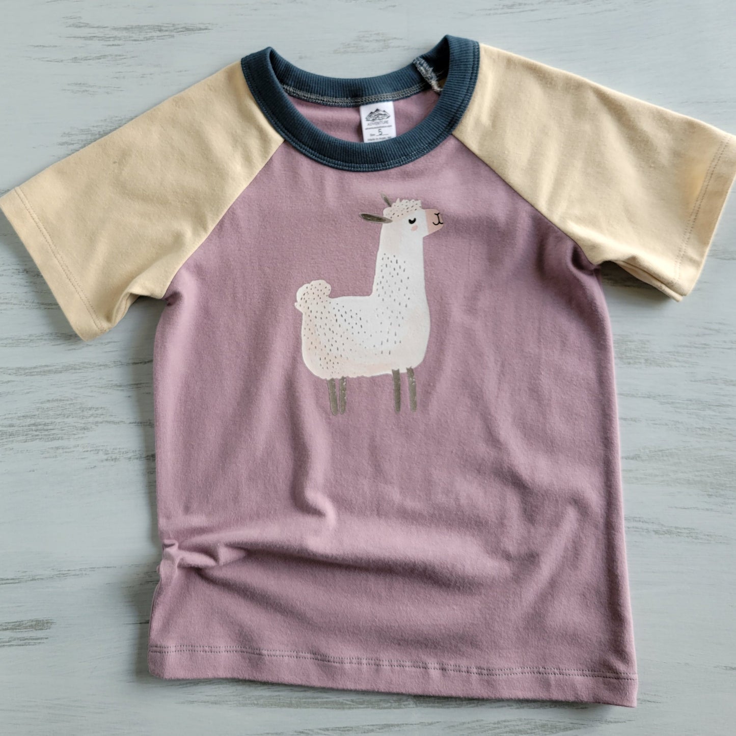 Purple - Kids Animals Tshirt - Organic American made Cotton - Homeland Harvest