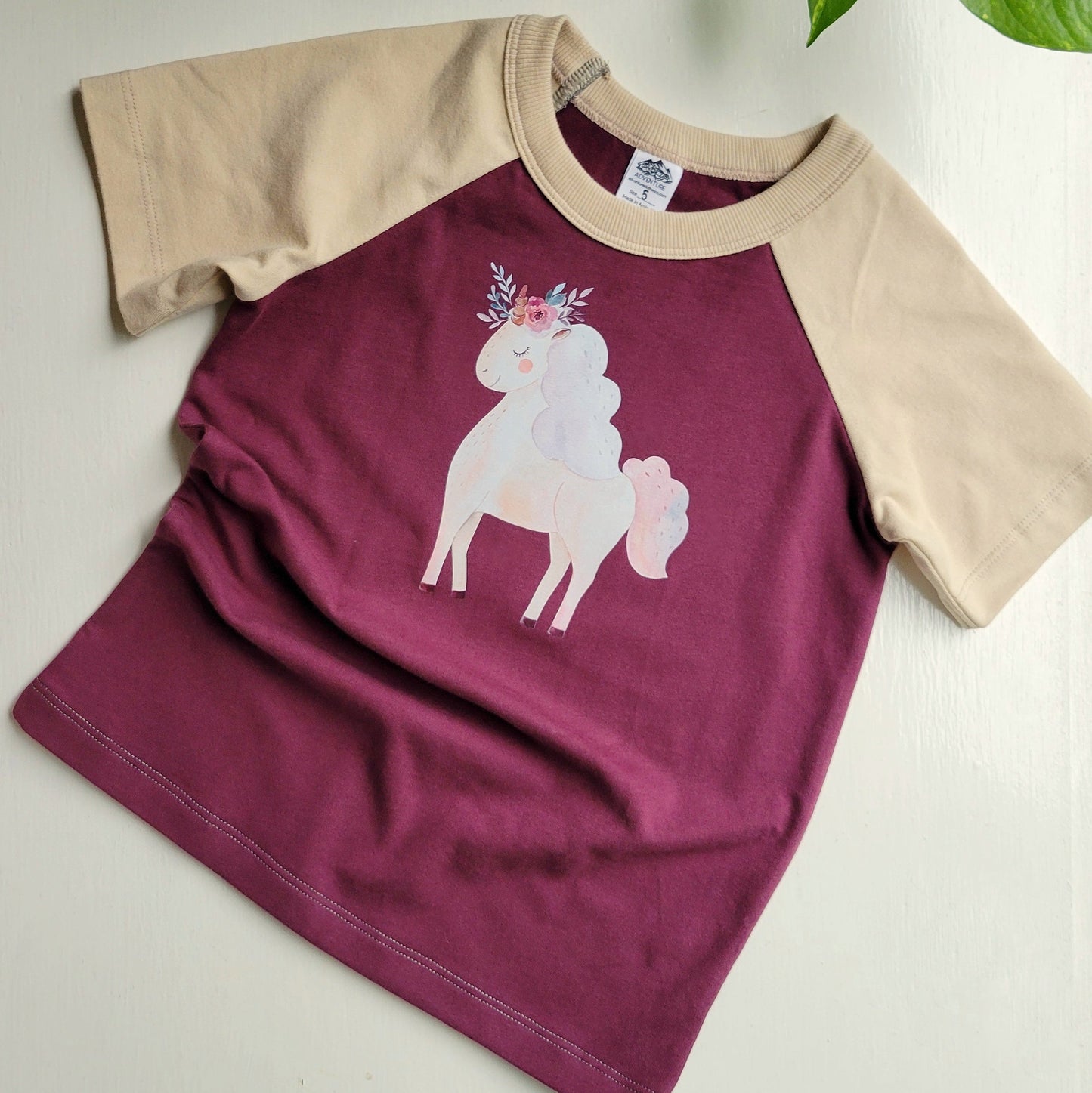 Kids Purple Tshirt - Organic American made Cotton - Homeland Harvest