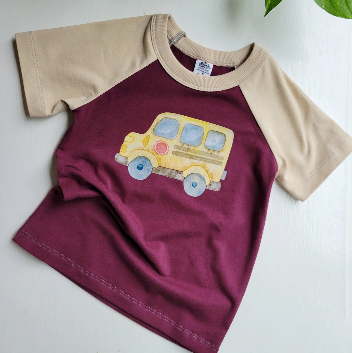 Kids Purple Tshirt - Organic American made Cotton - Homeland Harvest