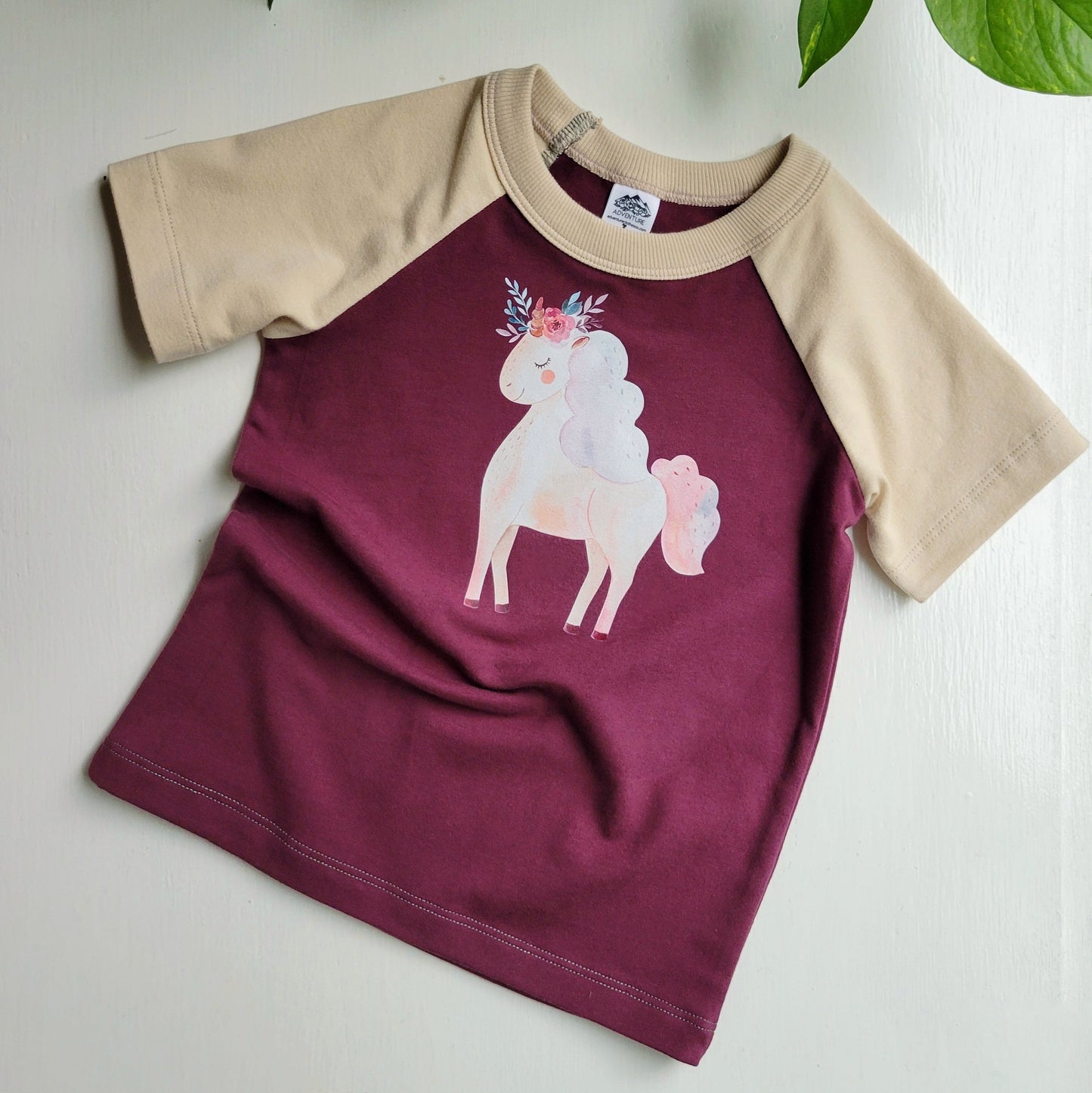 Kids Purple Tshirt - Organic American made Cotton - Homeland Harvest