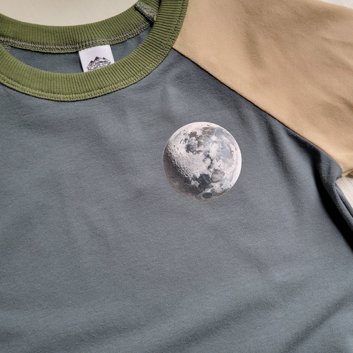 Blue - Kids Animals Tshirt - Organic American made Cotton - Homeland Harvest