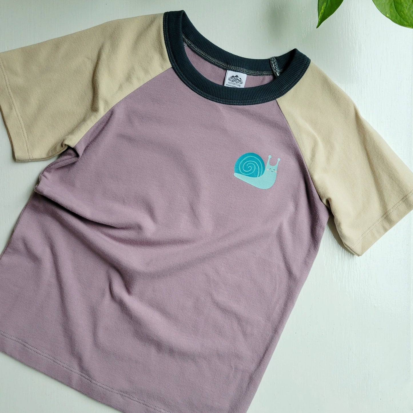 Purple - Kids Animals Tshirt - Organic American made Cotton - Homeland Harvest