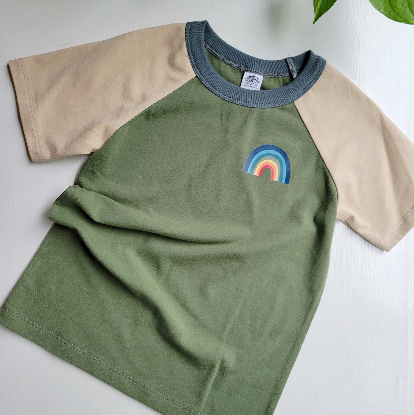 Green - Kids Animals Tshirt - Organic American made Cotton - Homeland Harvest