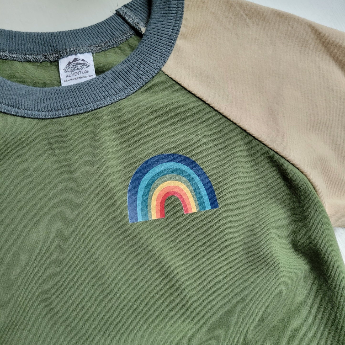 Green - Kids Animals Tshirt - Organic American made Cotton - Homeland Harvest