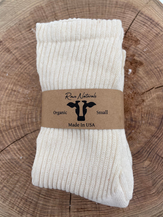 Organic Cotton Crew Socks - 3 Pack - Homeland Harvest