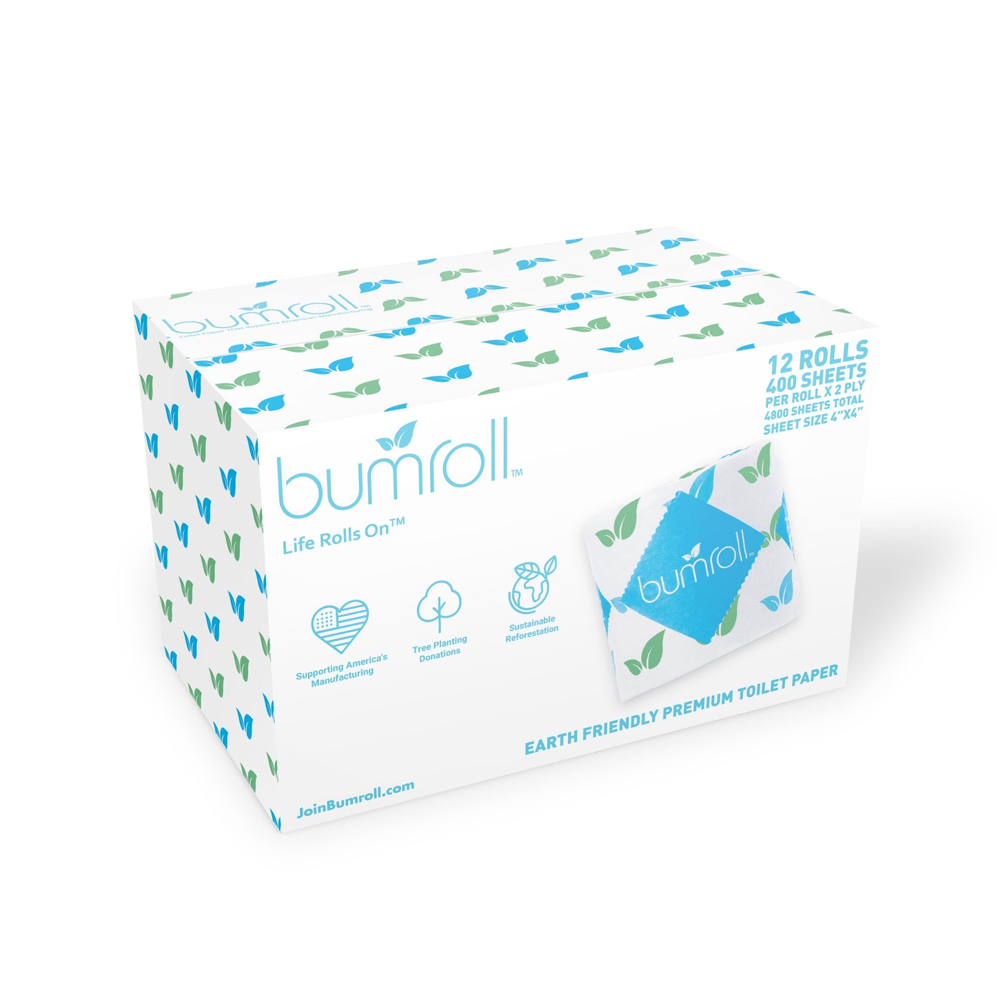 Bumroll, Proudly Made in USA, Premium Toilet Paper & Paper Towels, Plants Trees In The USA - Homeland Harvest