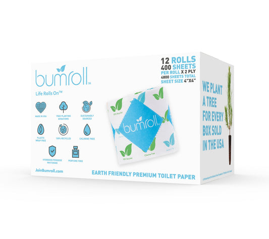 Bumroll, Proudly Made in USA, Premium Toilet Paper & Paper Towels, Plants Trees In The USA - Homeland Harvest