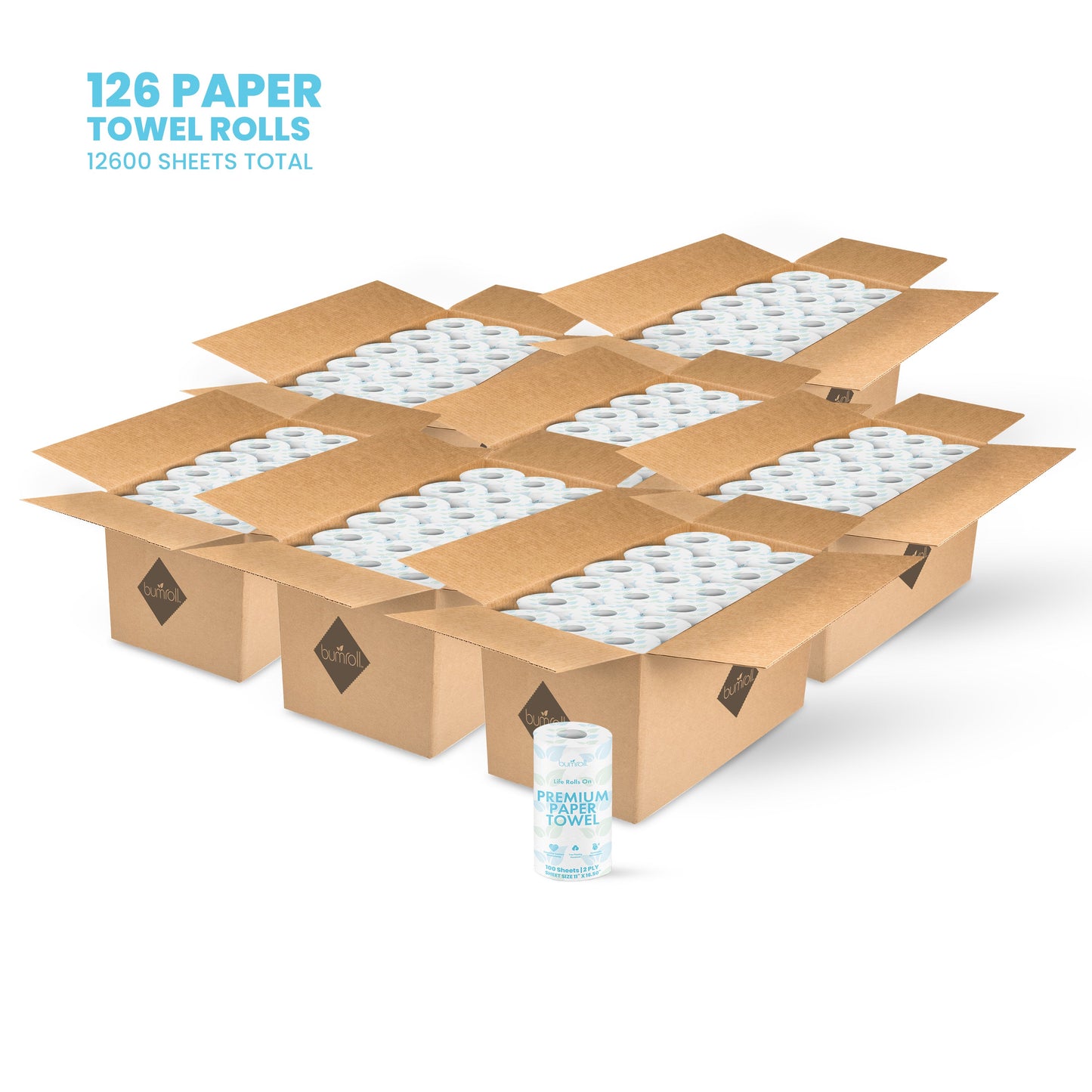 Bumroll, Proudly Made in USA, Premium Toilet Paper & Paper Towels, Plants Trees In The USA - Homeland Harvest