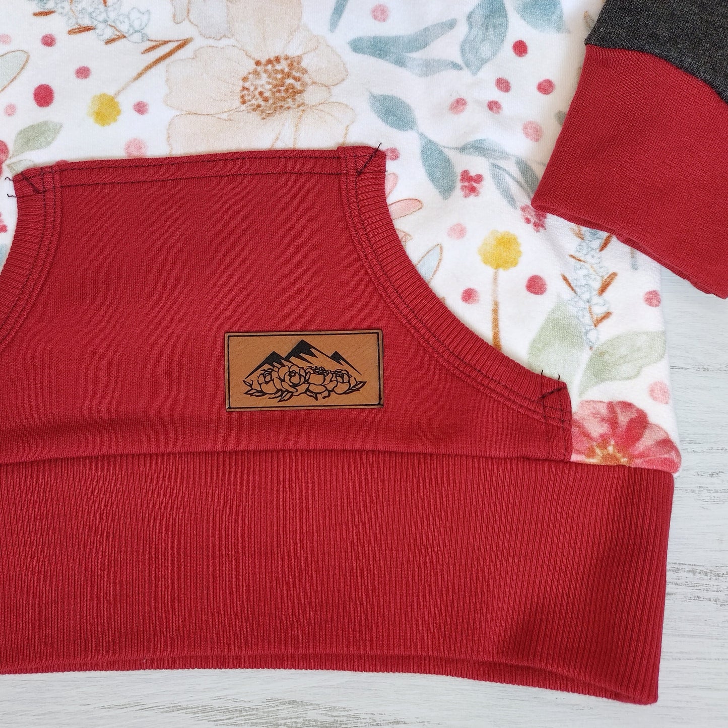 Kids Red Floral Hoodie - Homeland Harvest