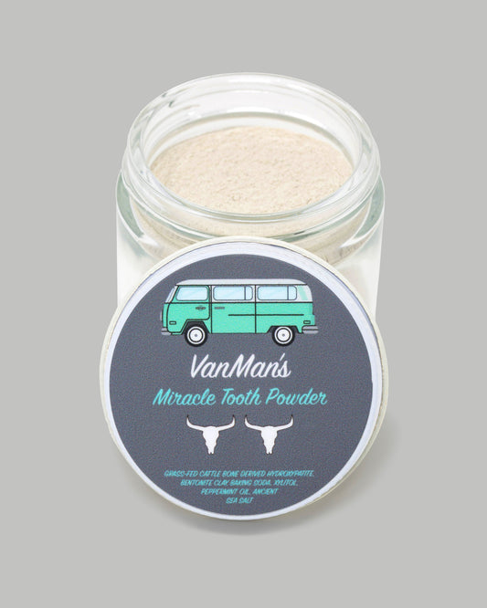 VanMan's Miracle Tooth Powder - Mint-Bone 2 oz - Homeland Harvest