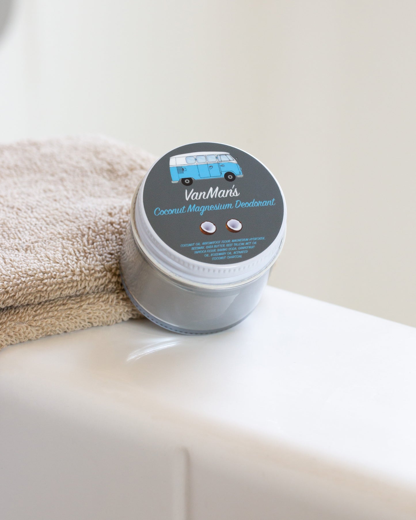 VanMan's Coconut Magnesium Deodorant - 2 oz - Homeland Harvest