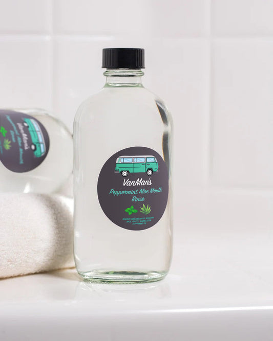 VanMan's Peppermint Aloe Mouth Rinse - 8 oz - Homeland Harvest