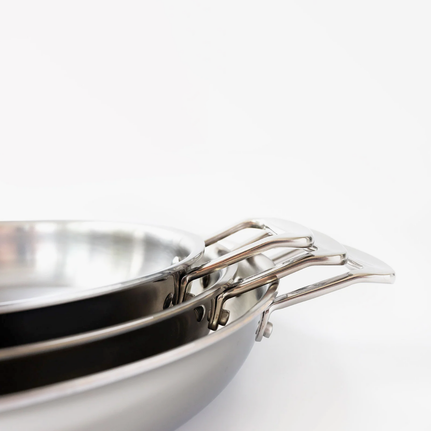3- Piece Fry Pan Set With Short Handles - Homeland Harvest