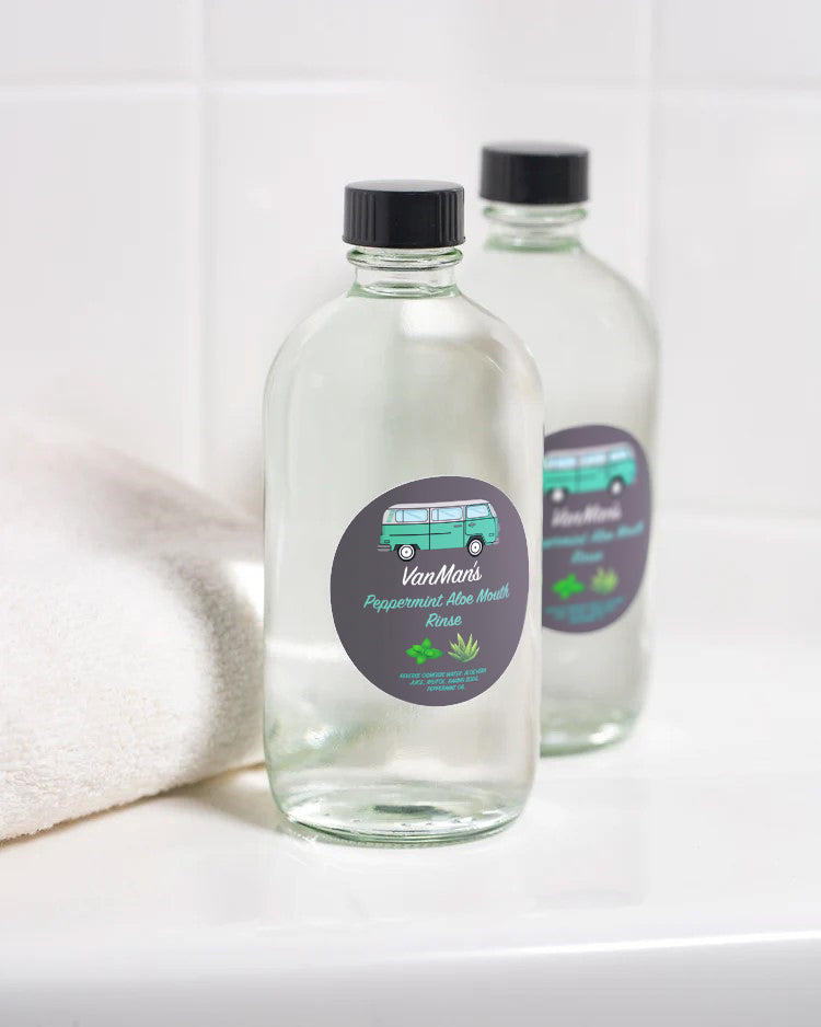 VanMan's Peppermint Aloe Mouth Rinse - 8 oz - Homeland Harvest
