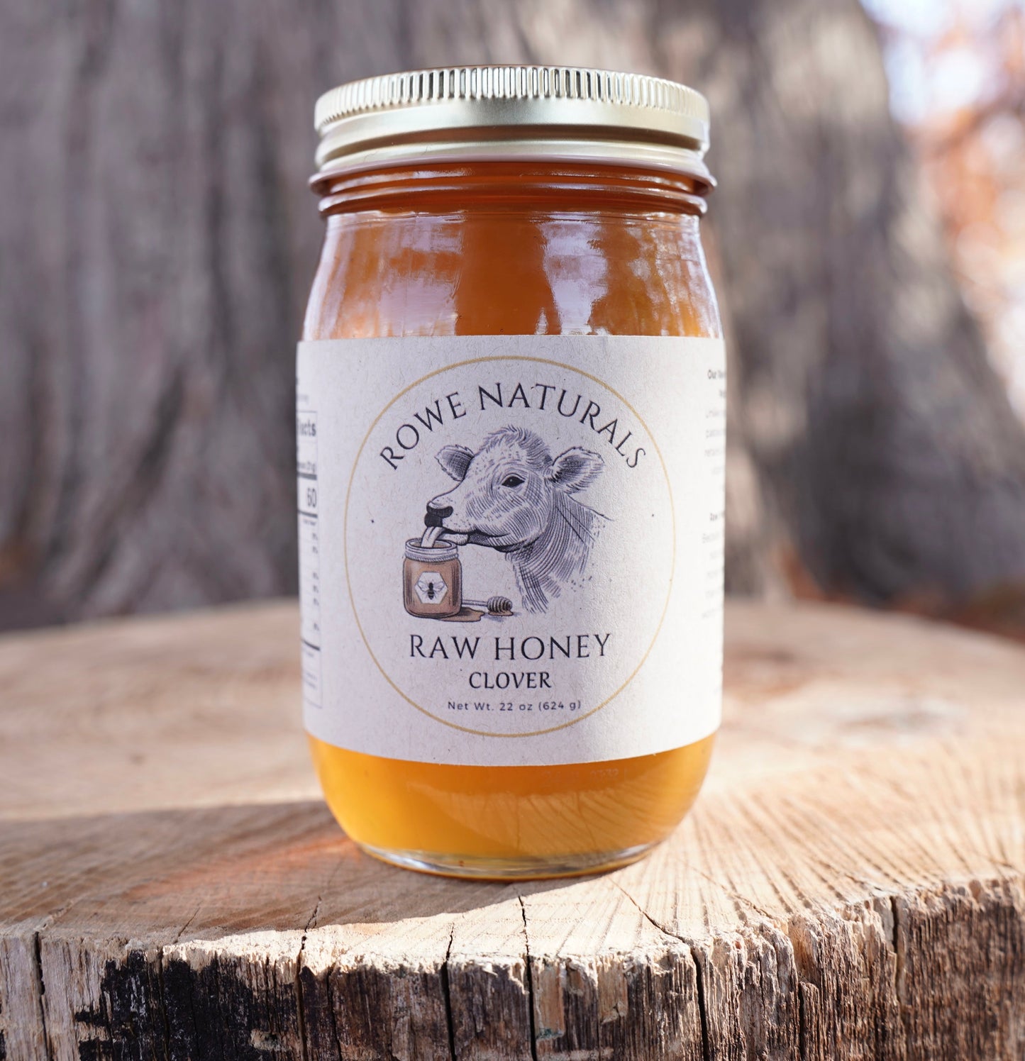 Raw Clover Honey- 22 oz. jar
