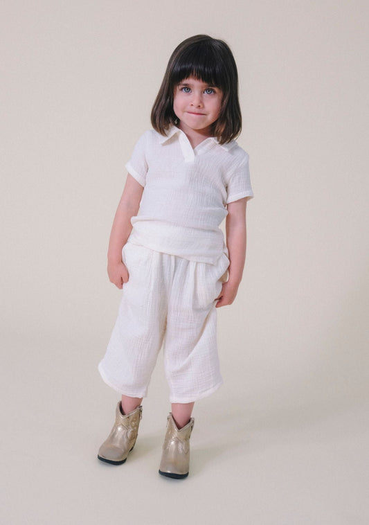Nico Toddler Pant- Ivory - Homeland Harvest