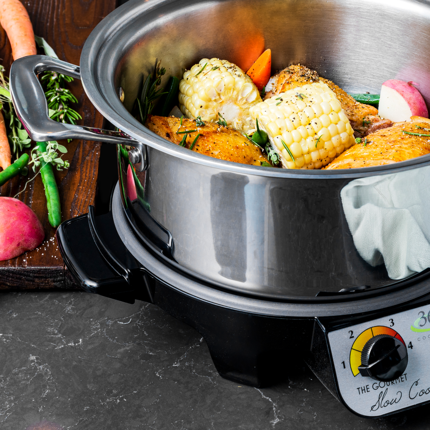 4 Quart Slow Cooker Set - Homeland Harvest