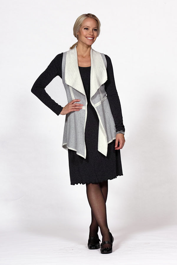 cotton herringbone vest - Homeland Harvest