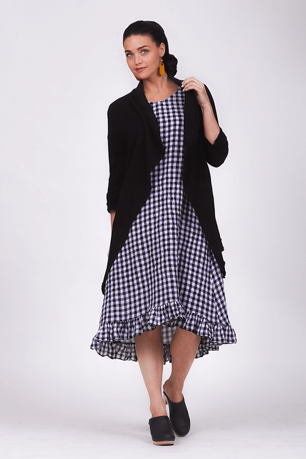 ruffle dress with cap sleeves - Homeland Harvest
