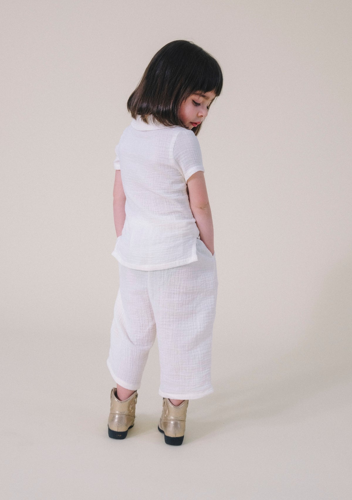 Nico Toddler Top - Ivory - Homeland Harvest