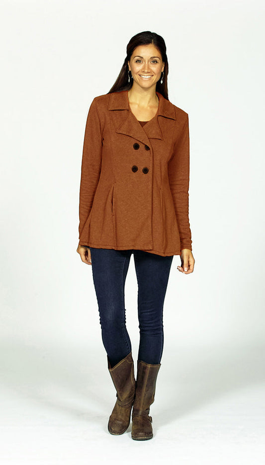 organic cotton pea coat - Homeland Harvest