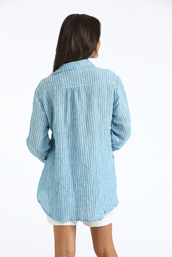 linen big shirt - Homeland Harvest