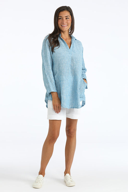 linen big shirt - Homeland Harvest