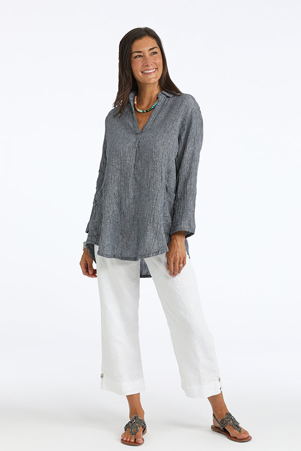 linen big shirt - Homeland Harvest