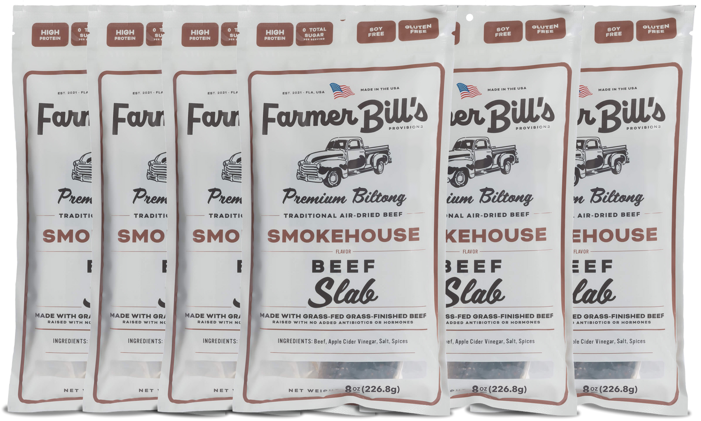 8 oz Smokehouse Beef Biltong Slab