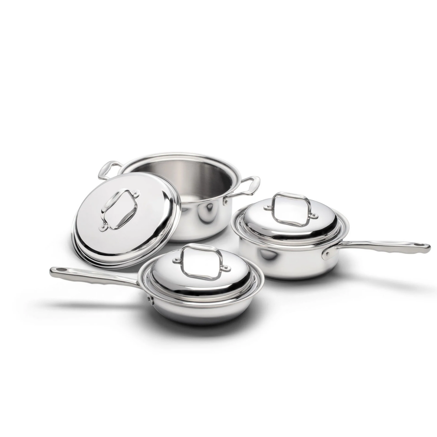 6 Piece Stainless Steel Cookware Set - Homeland Harvest