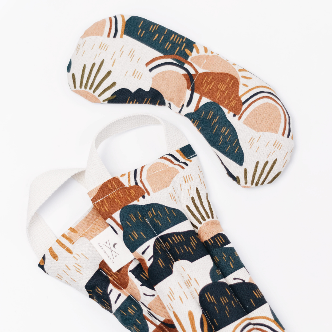 Eye Mask + Neck Wrap Bundle - Rainbow Hill - Homeland Harvest