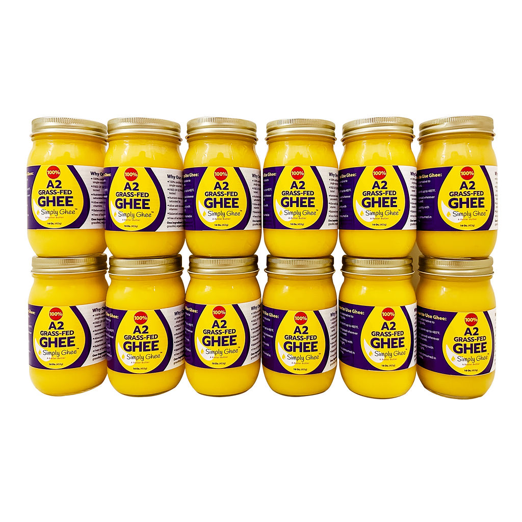 A2 Grassfed Non-GMO Ghee 16oz - Case of 12 - Homeland Harvest