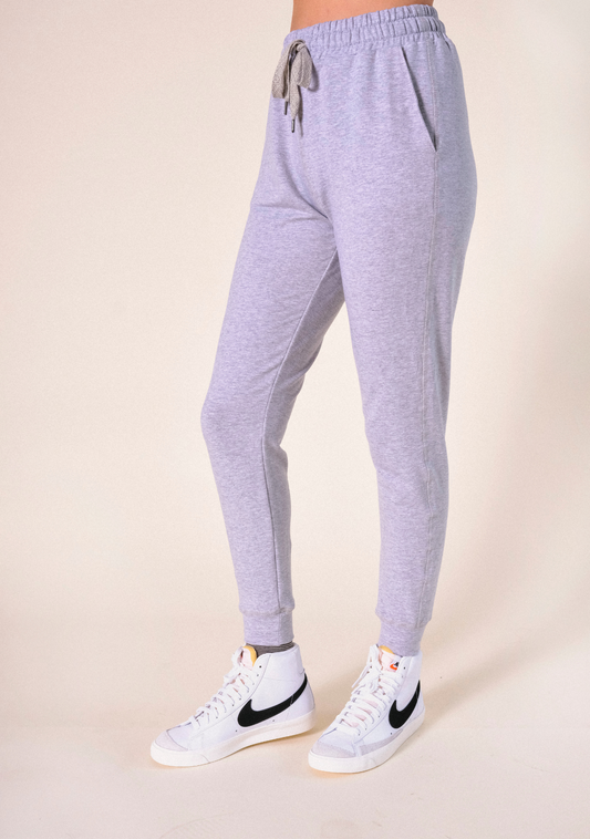 Agnes Organic Cotton + Tencel™ Jogger Pant - Heather Gray - Homeland Harvest