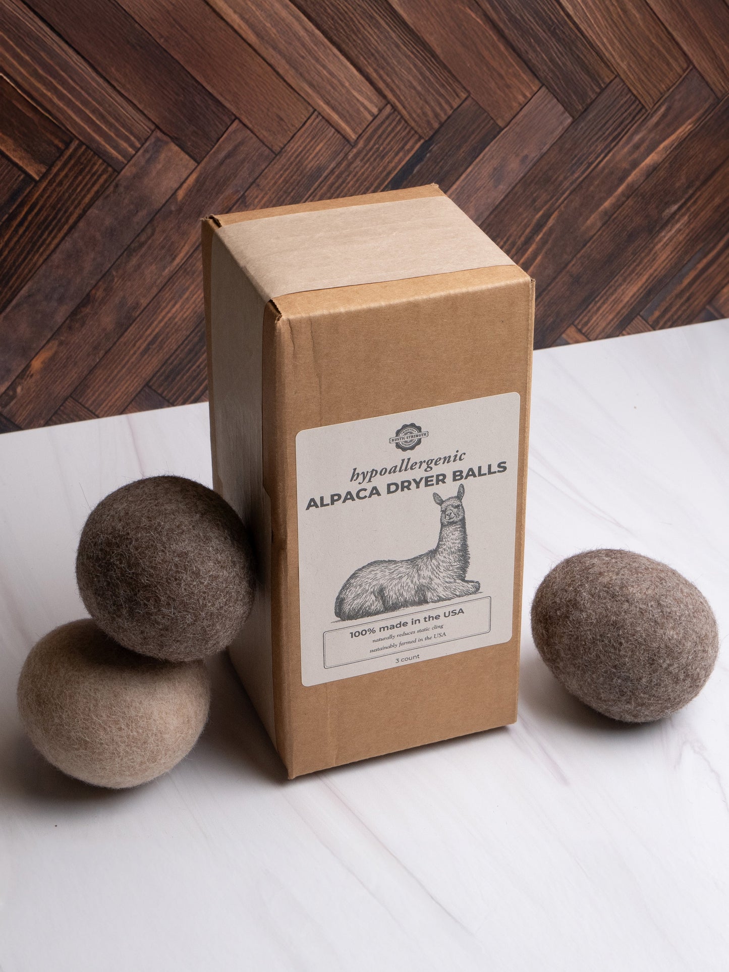 Alpaca Dryer Balls ( 3 pack ) - Homeland Harvest