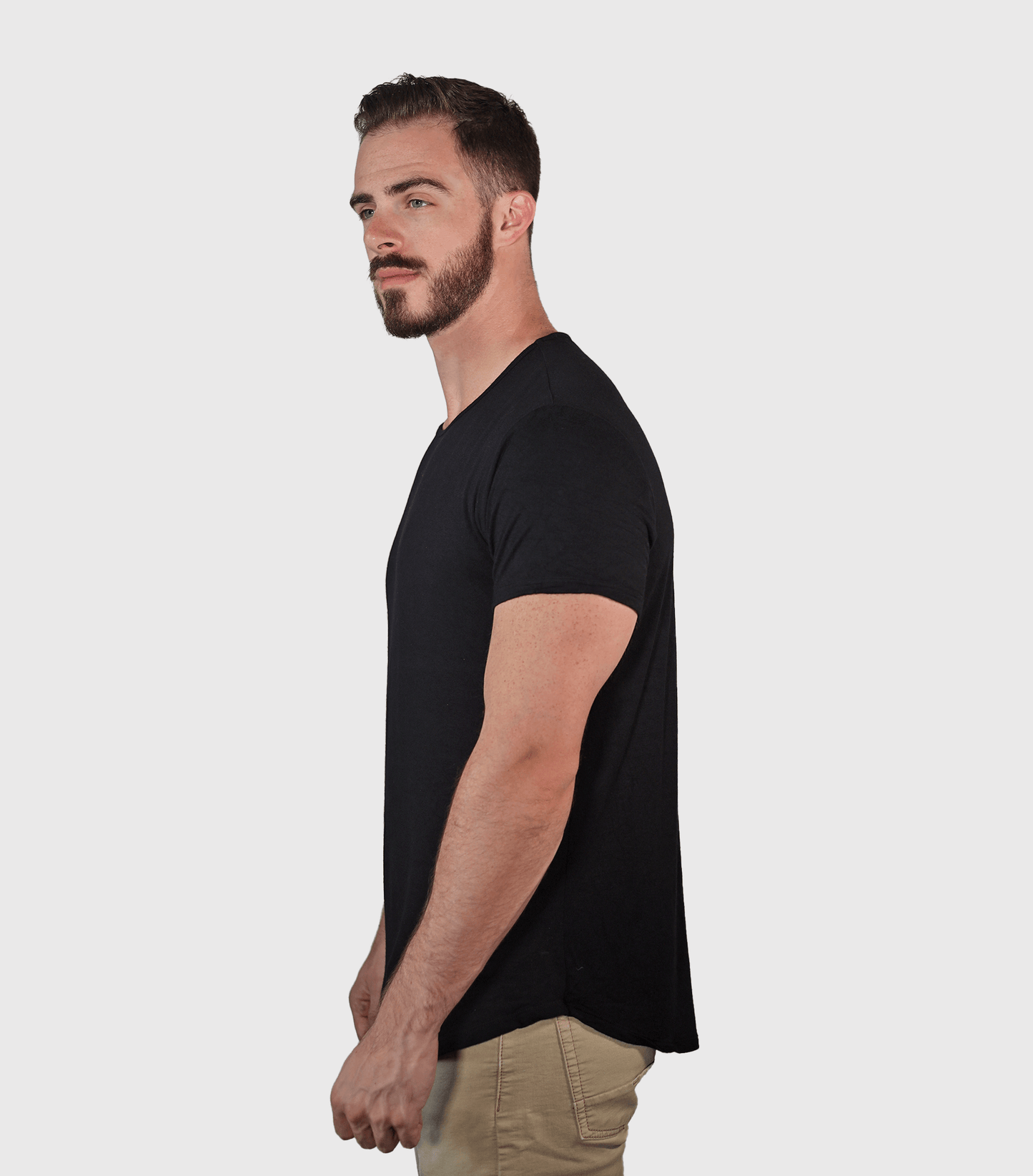Bamboo Swift Curve-Hem T-Shirt - Sandstone - Homeland Harvest