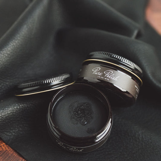 Black Leather Cream Polish - Homeland Harvest