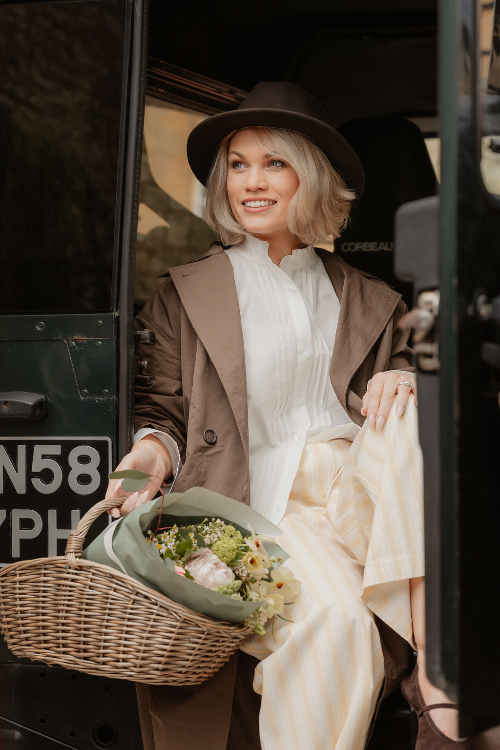 Charlotte Long-Sleeve Cotton Blouse – White - Homeland Harvest
