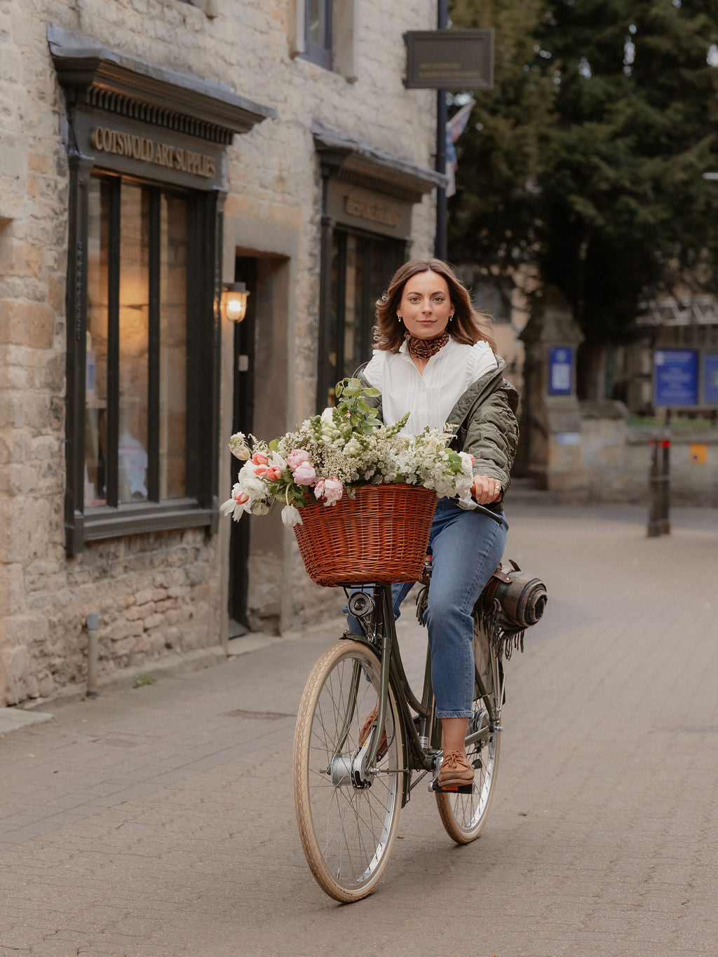 Charlotte Long-Sleeve Cotton Blouse – White - Homeland Harvest