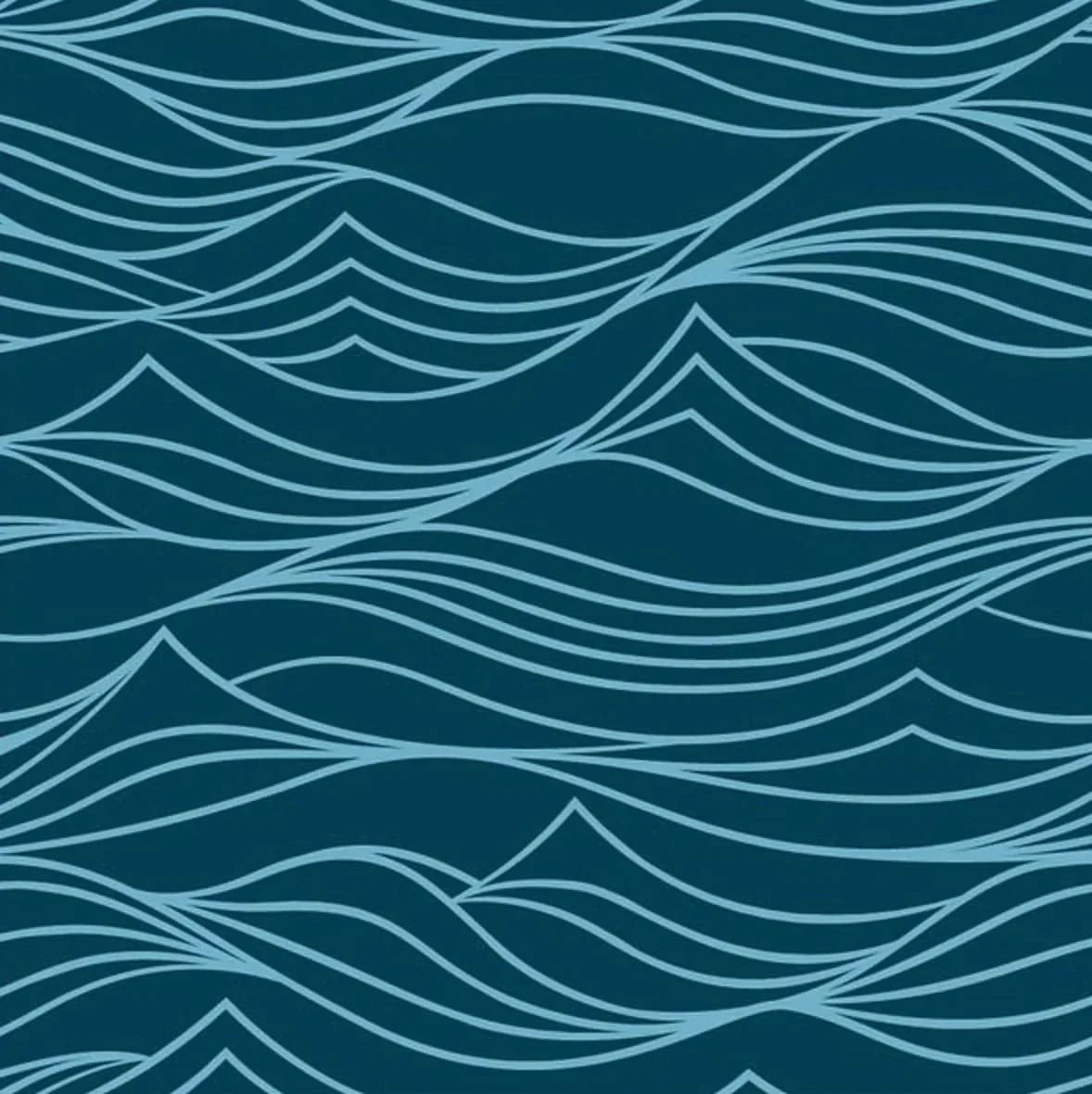 Set of 2 Large Reusable Cloth Furoshiki Gift Wrap | Whales & Waves - Homeland Harvest