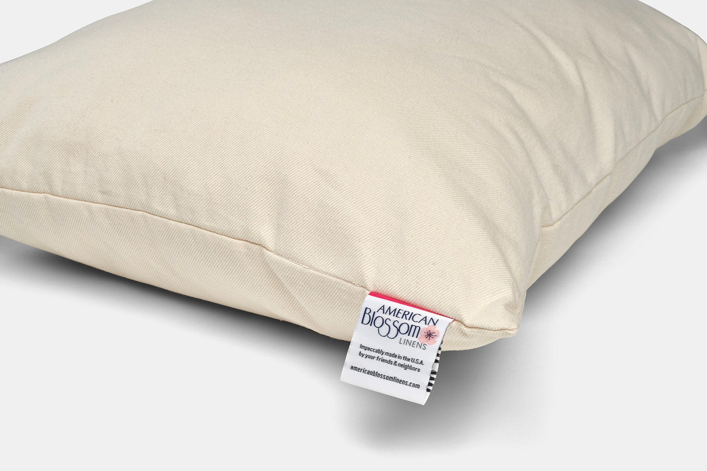 Natural Cotton Pillow With Wool Filling - Homeland Harvest