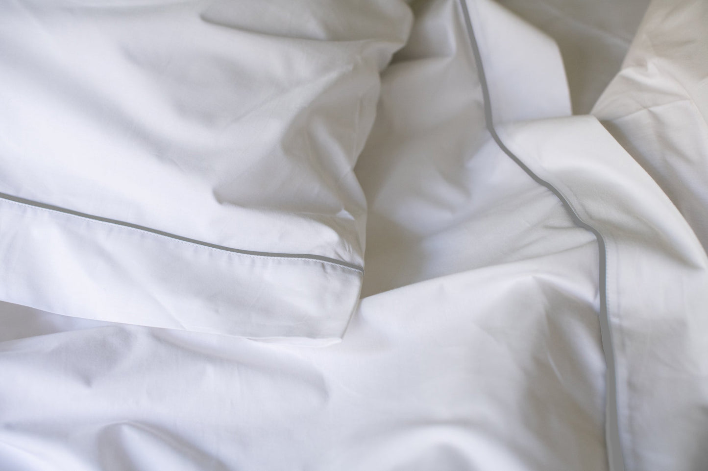 Cotton Piping Design Bed Sheet Set - Homeland Harvest