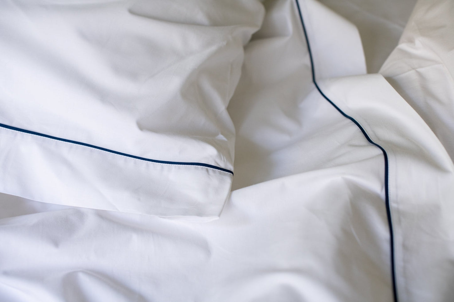Cotton Piping Design Bed Sheet Set - Homeland Harvest