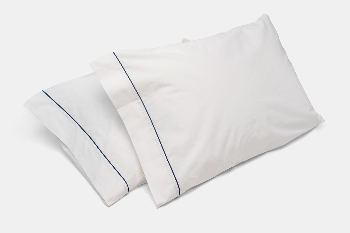 Cotton Bed Pillowcases with Classic Piping Design - Homeland Harvest