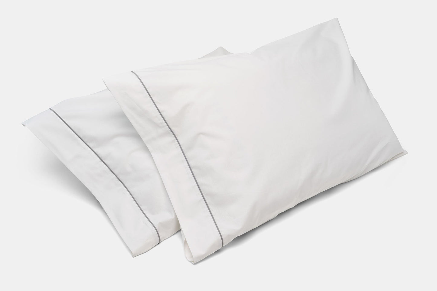 Cotton Bed Pillowcases with Classic Piping Design - Homeland Harvest