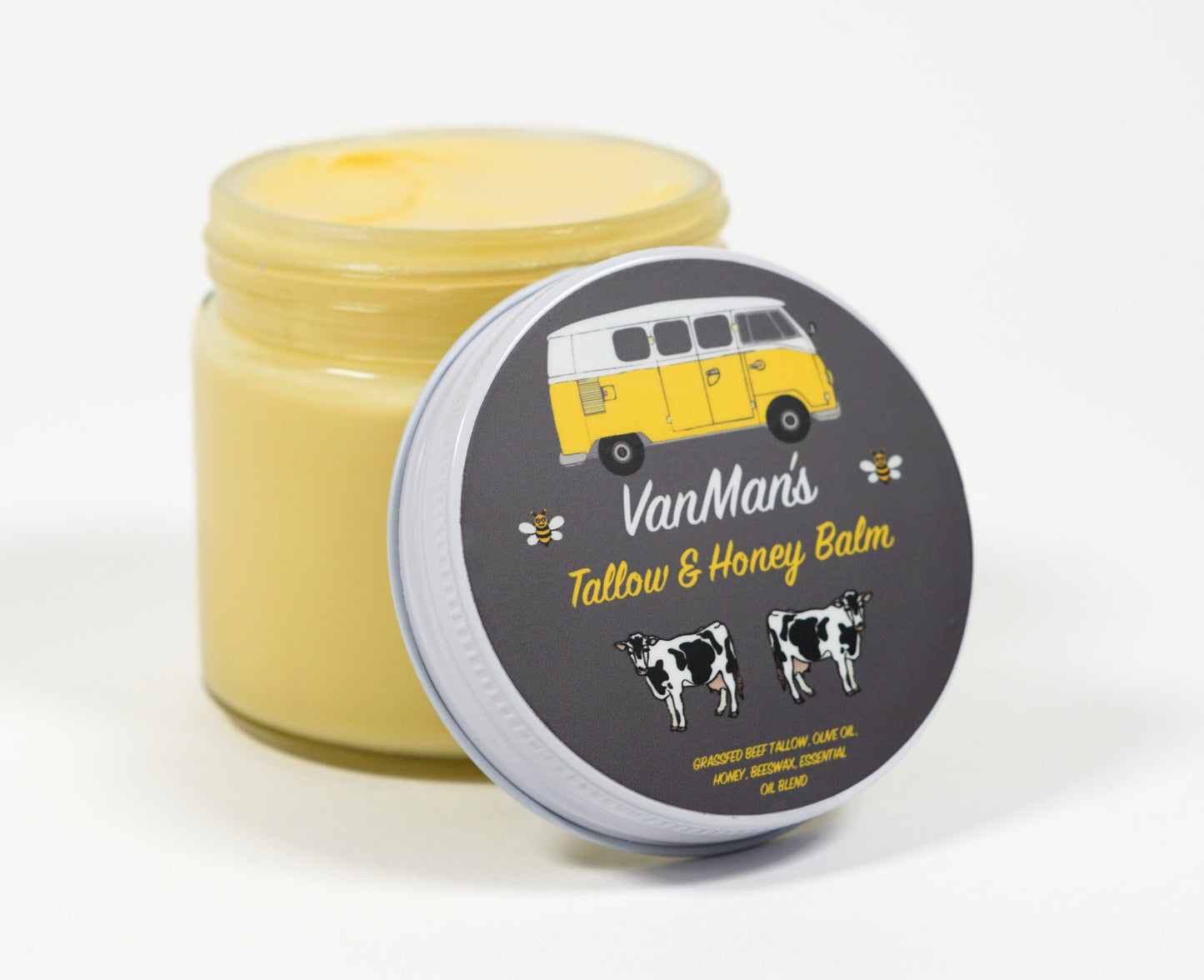 *No Essential Oils* VanMan's Tallow & Honey Balm - Classic - Homeland Harvest
